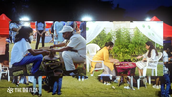 Garden venue at a Flea edition
